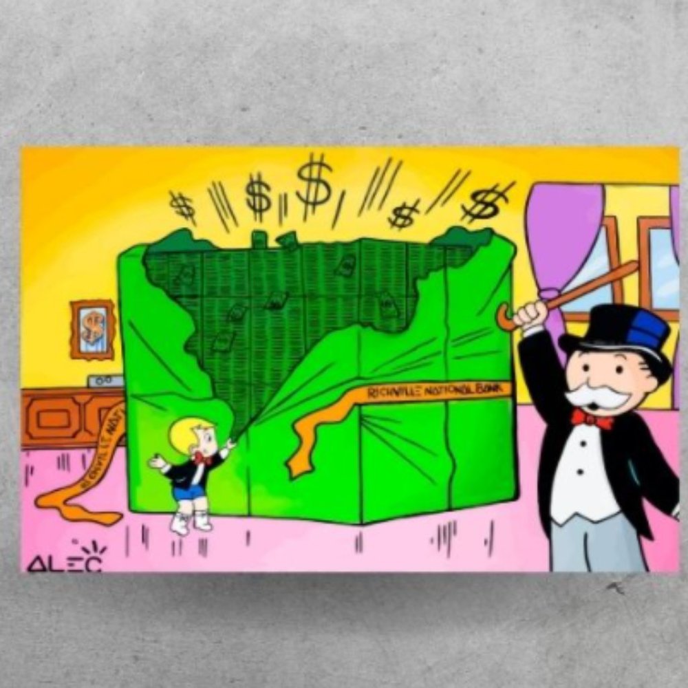 Alec Monopoly National Bank Money Print